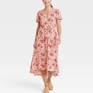 Knox Rose Pink Floral Midi Dress